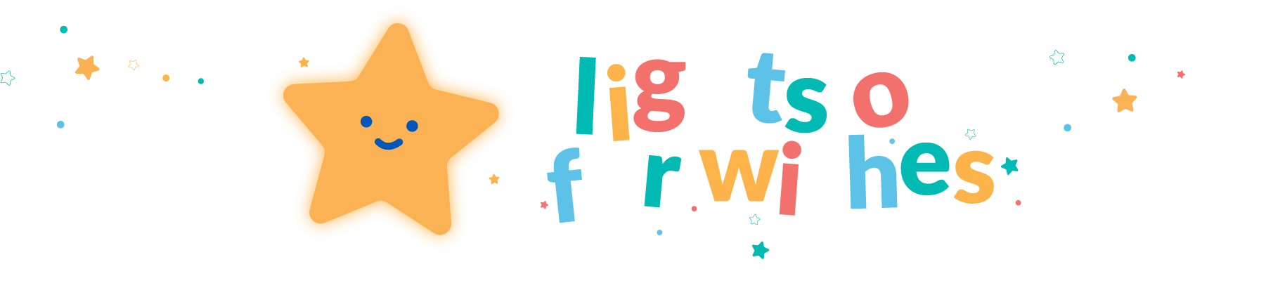 Lights on For Wishes star logo