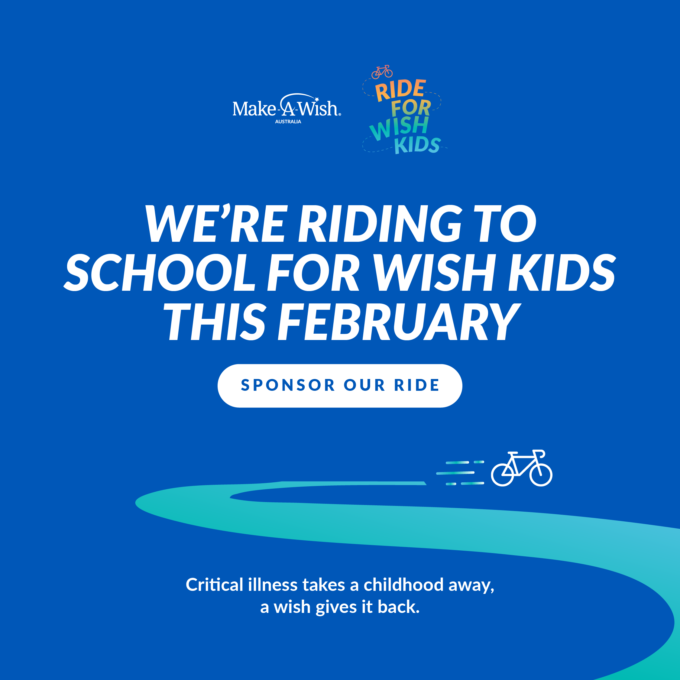 Ride for Wish Kids - Social post 1 - Schools