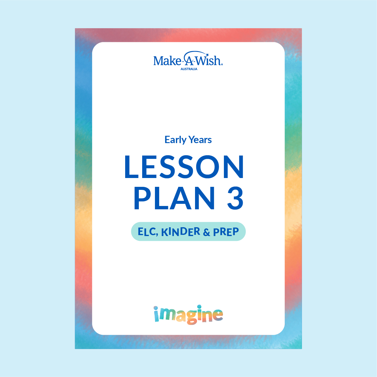 IMAGINE - Early Years - Lesson Plan 3