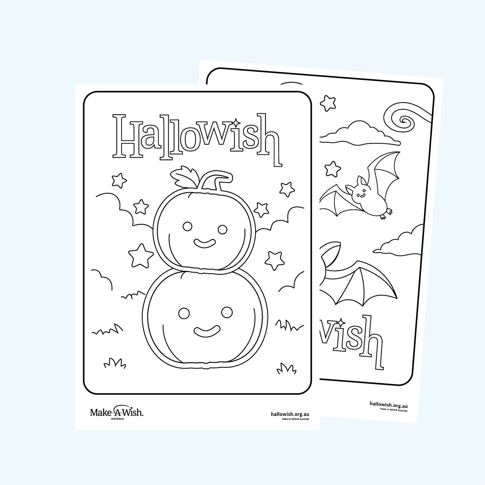 Hallowish Colouring Sheets