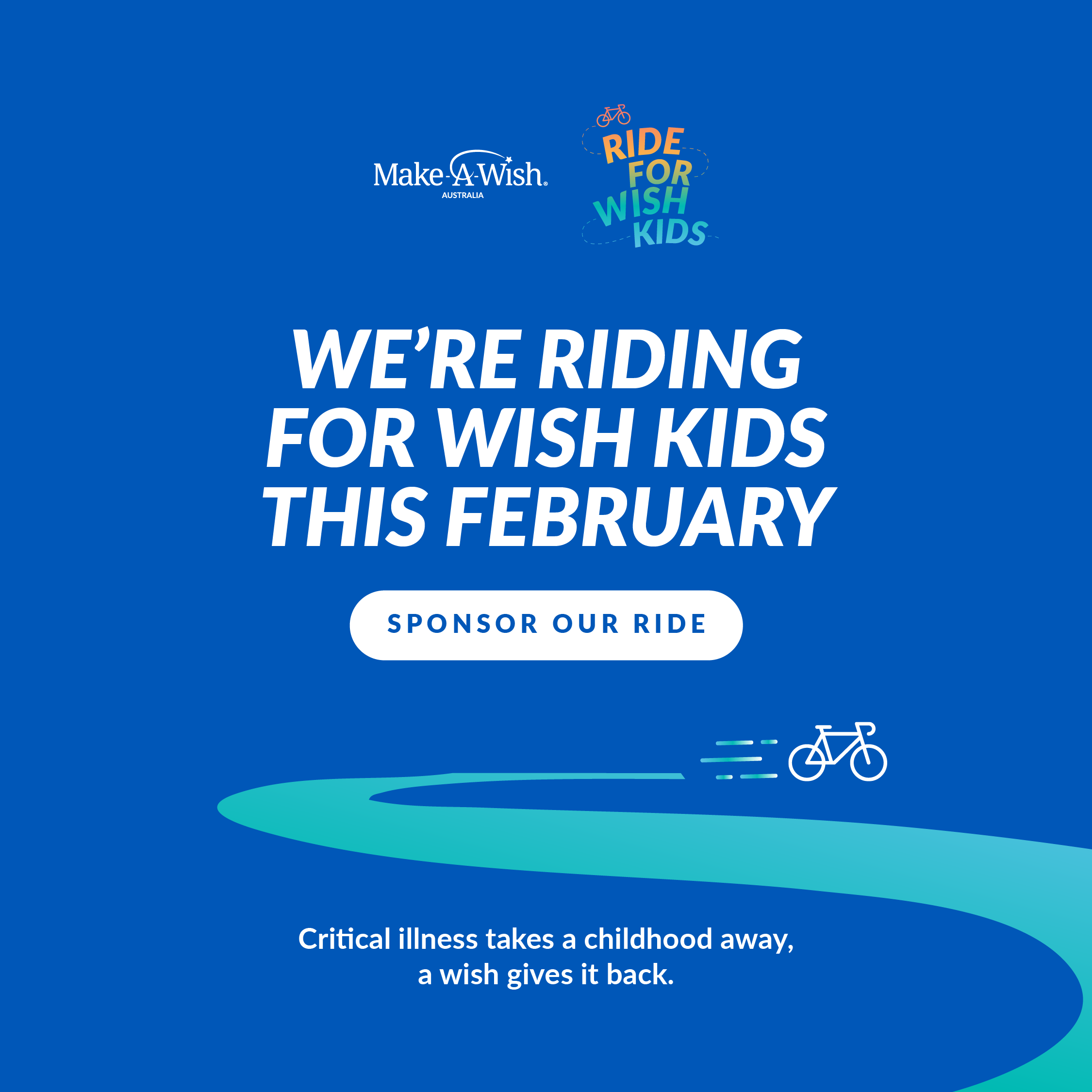 Ride for Wish Kids - Social Tile 1 - Group