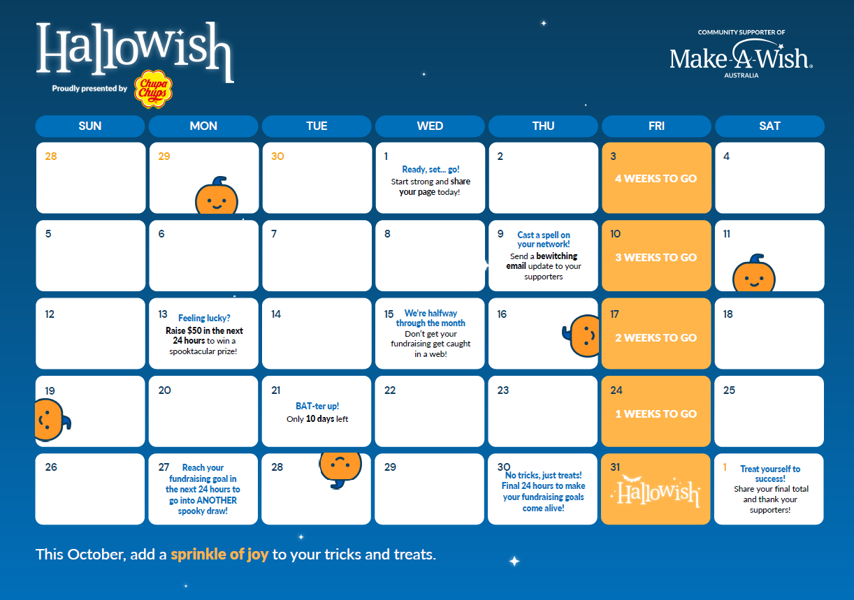 Hallowish Calendar
