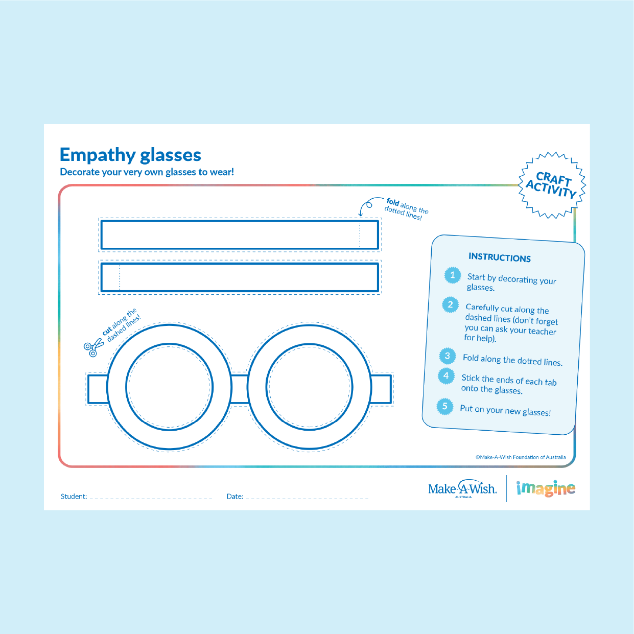 IMAGINE - Grade 1-2 - Activity Sheet 1