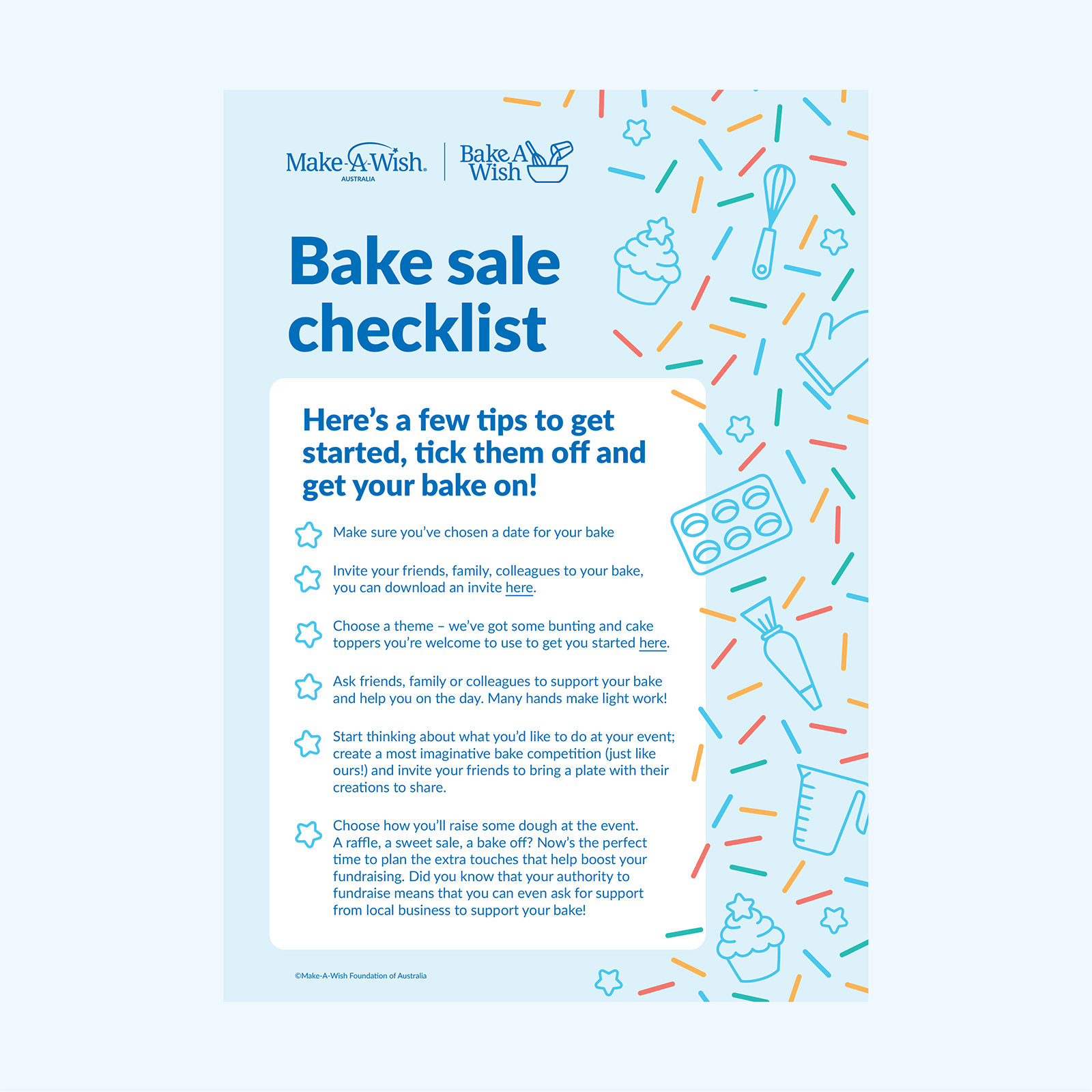 Event Checklist