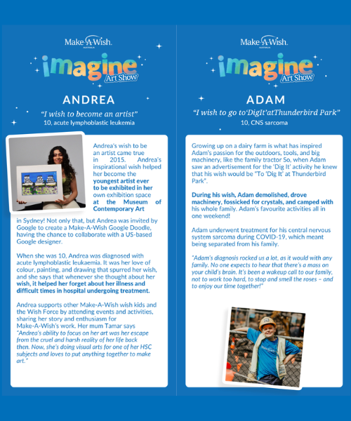IMAGINE Art Show - Wish Cards