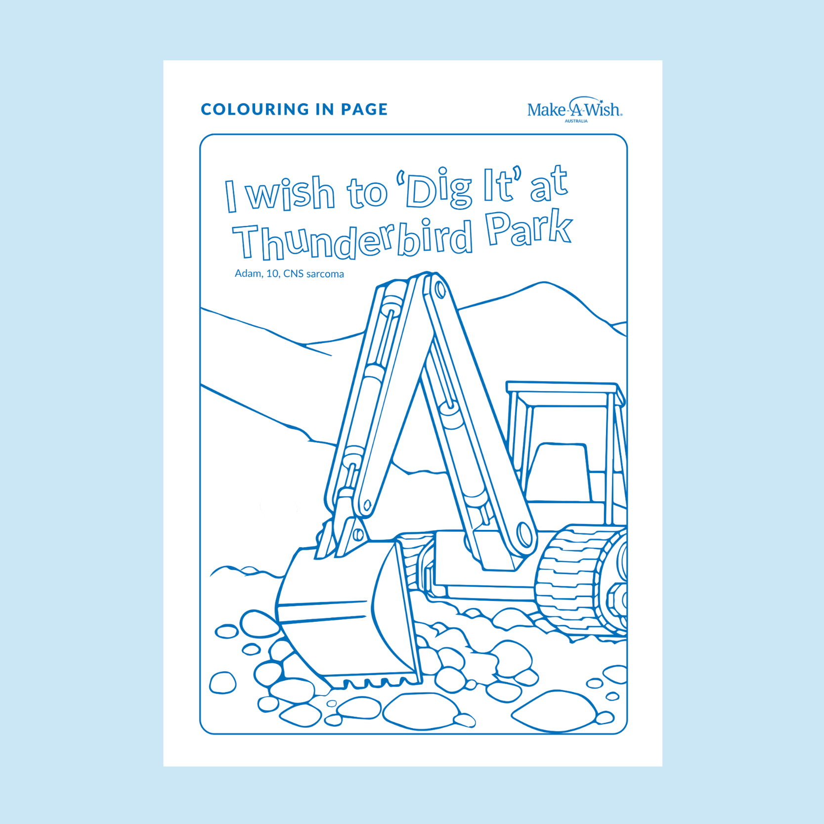 School Colouring Sheet