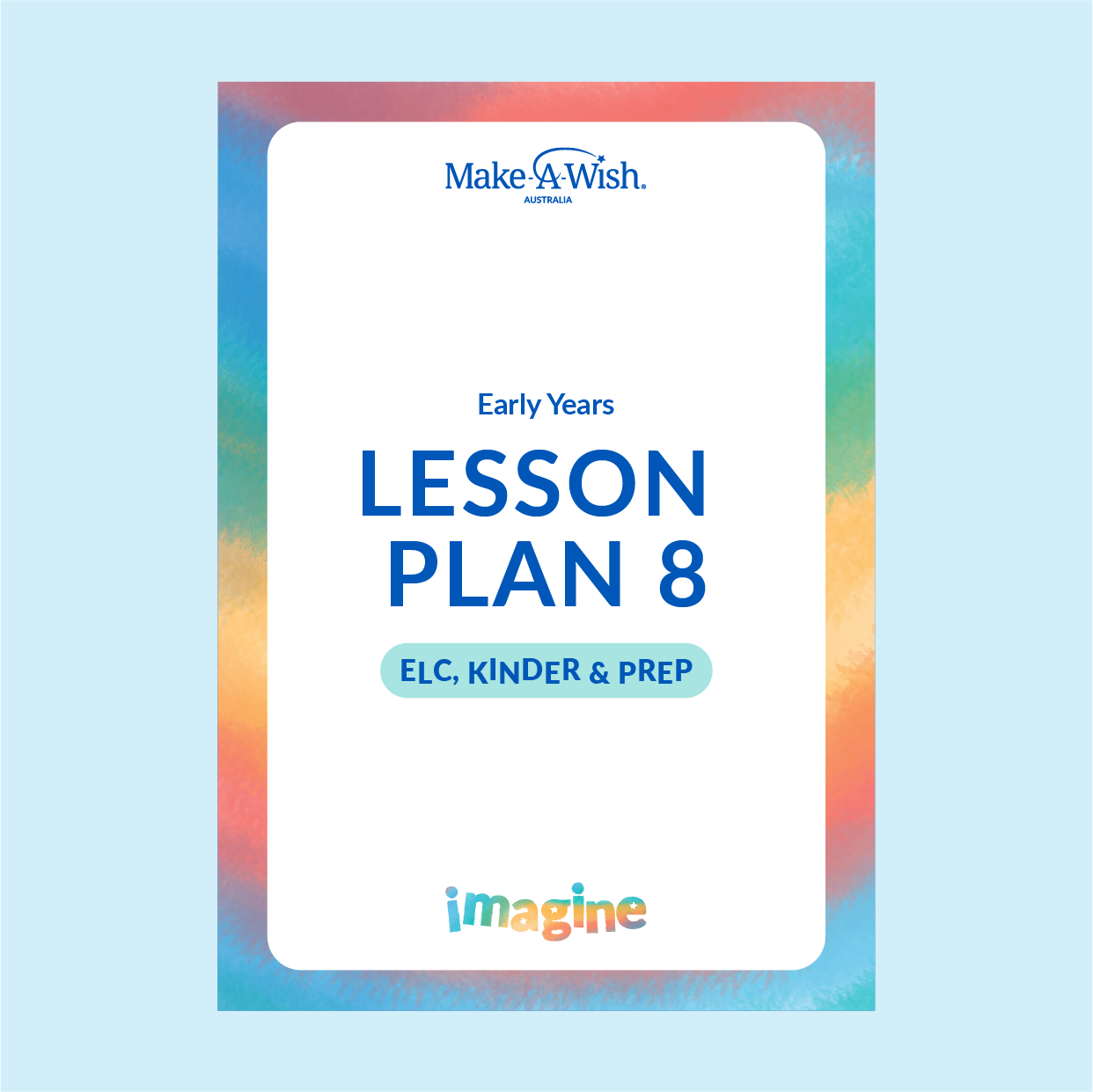IMAGINE - Early Years - Lesson Plan 8