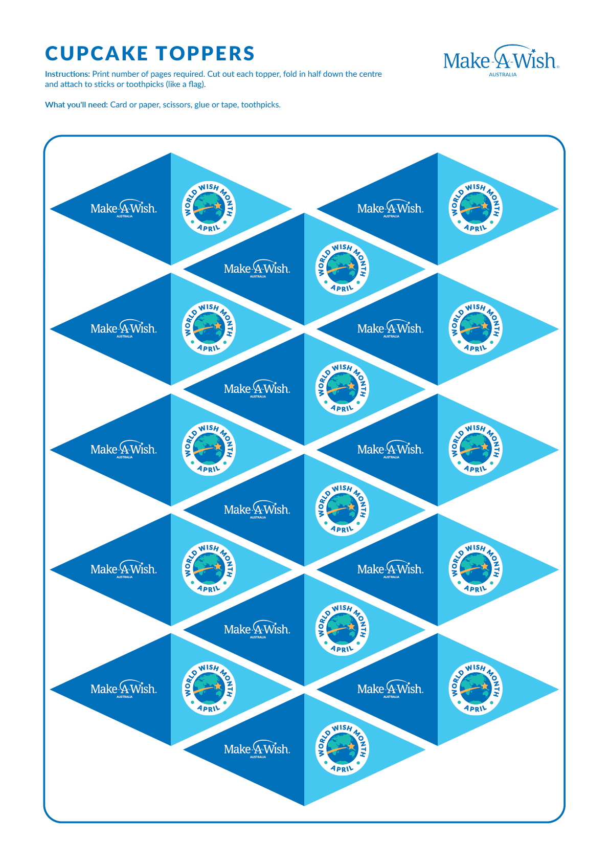 World Wish Month - Food Toppers