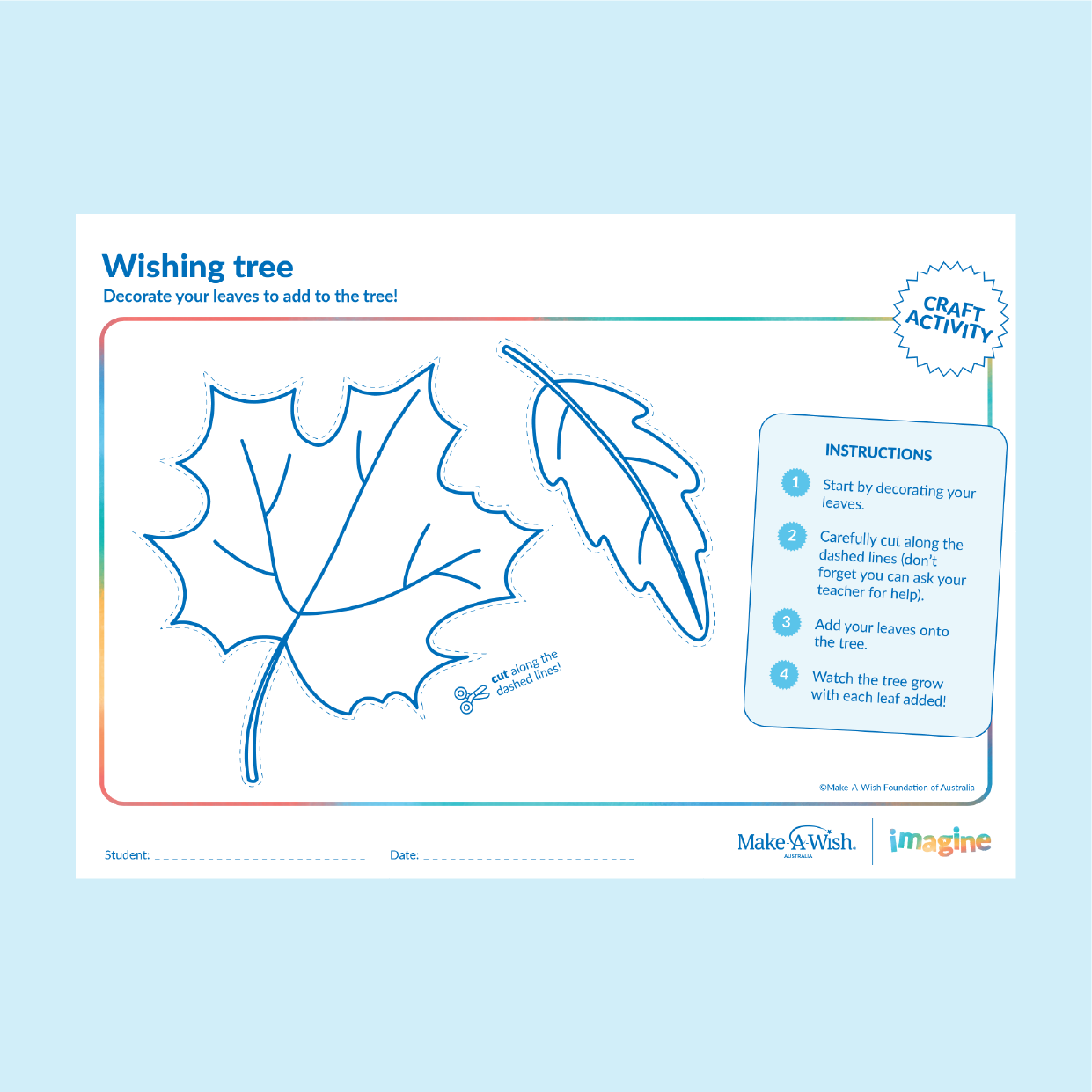 IMAGINE - Creative Club - Primary - Activity Sheet 3