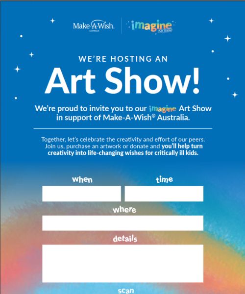 IMAGINE Art Show - Event Invite