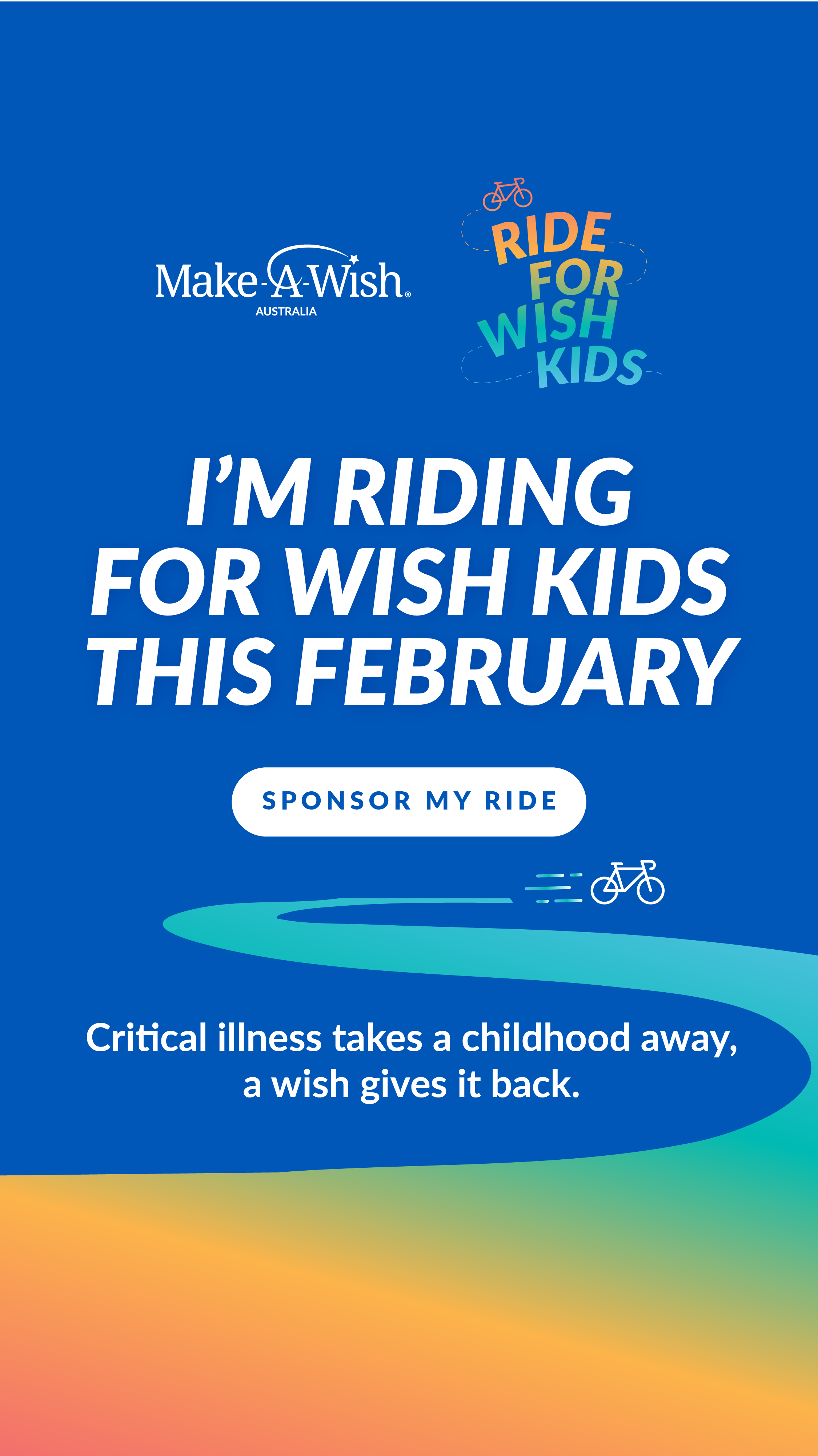 Ride for Wish Kids - Social story 1 - Individual